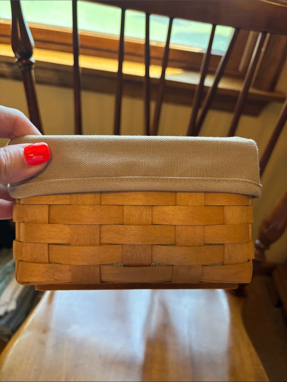 Longaberger Card File Basket Set